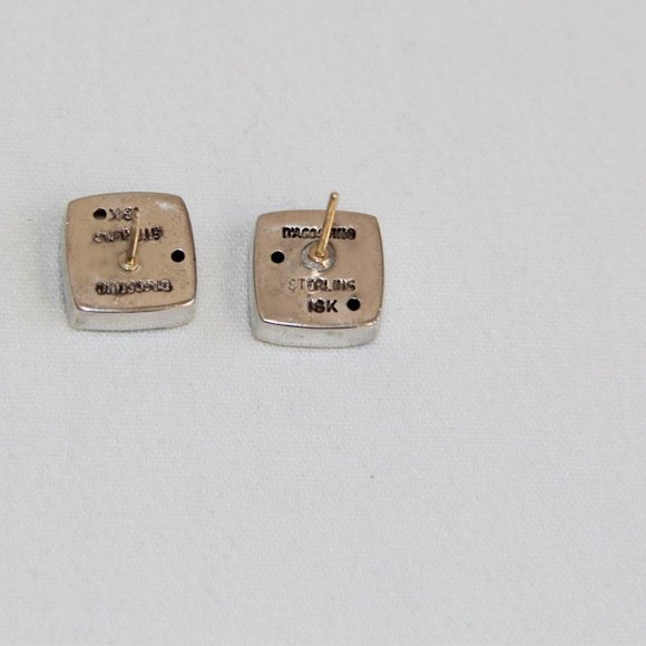 D’Agostino 18k Gold & Sterling Silver Earrings - Picture 9 of 12